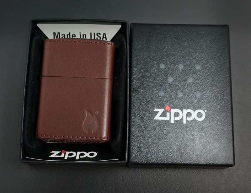 画像: zippo レザーZFF LBW 炎柄