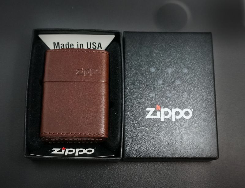 画像: zippo レザーZLG LBW ロゴ