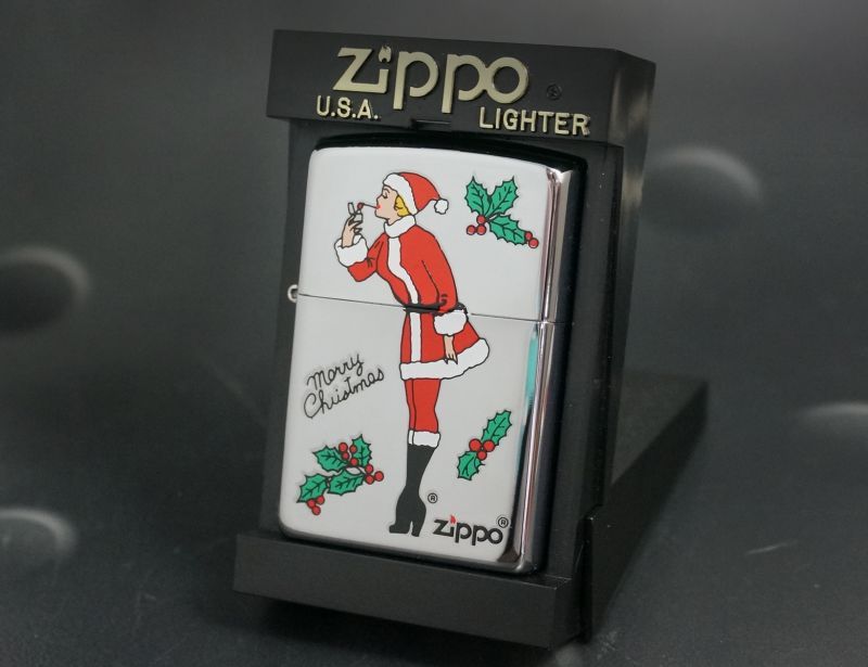 画像: zippo WINDY クリスマスガール 2002年製造