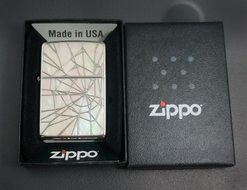 画像: zippo シェルクラッシュ WH 両面加工