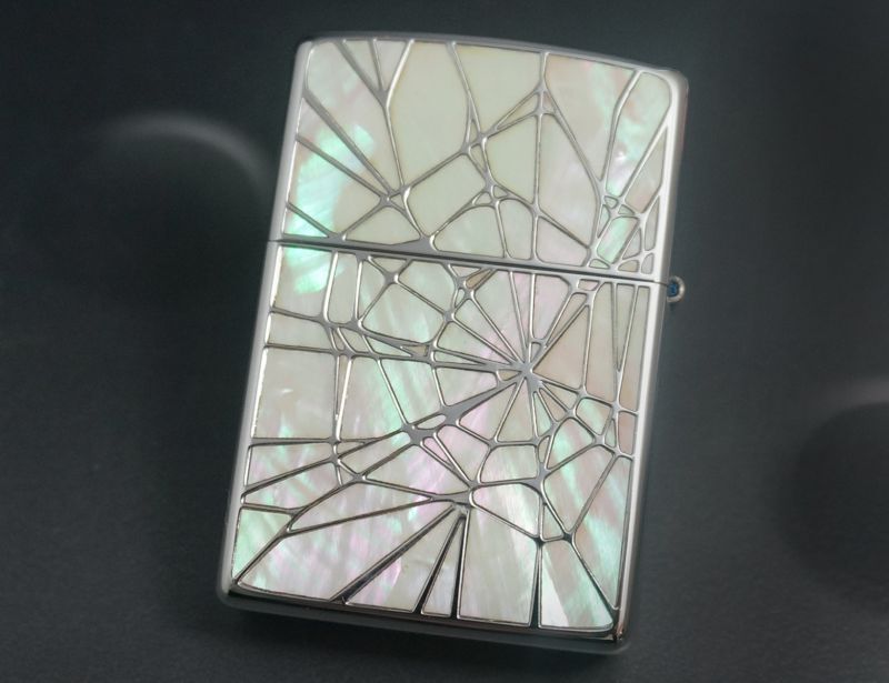 画像: zippo シェルクラッシュ WH 両面加工