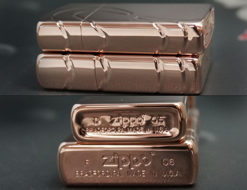 画像: zippo ラバーズペア ローズゴールド