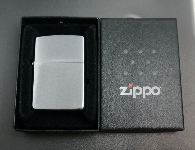 画像: zippo #200 ブラッシュ・クローム NEAR MINT 1975年製造