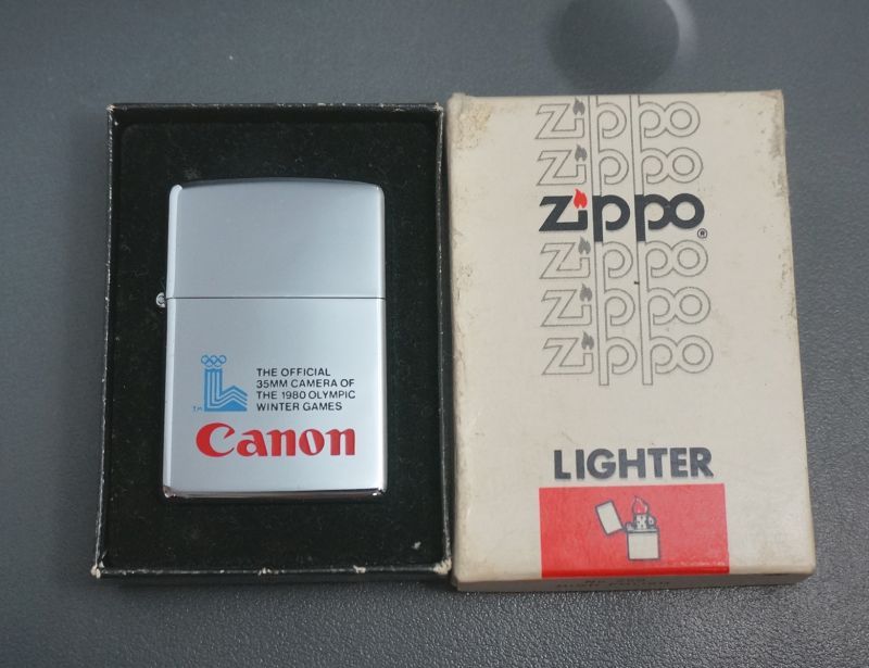 画像: zippo CANON 1980冬期オリンピック 1979年製造