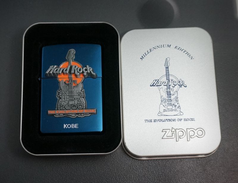 画像: zippo Hard Rock CAFE KOBE 2000 millennium edition　1999年製造