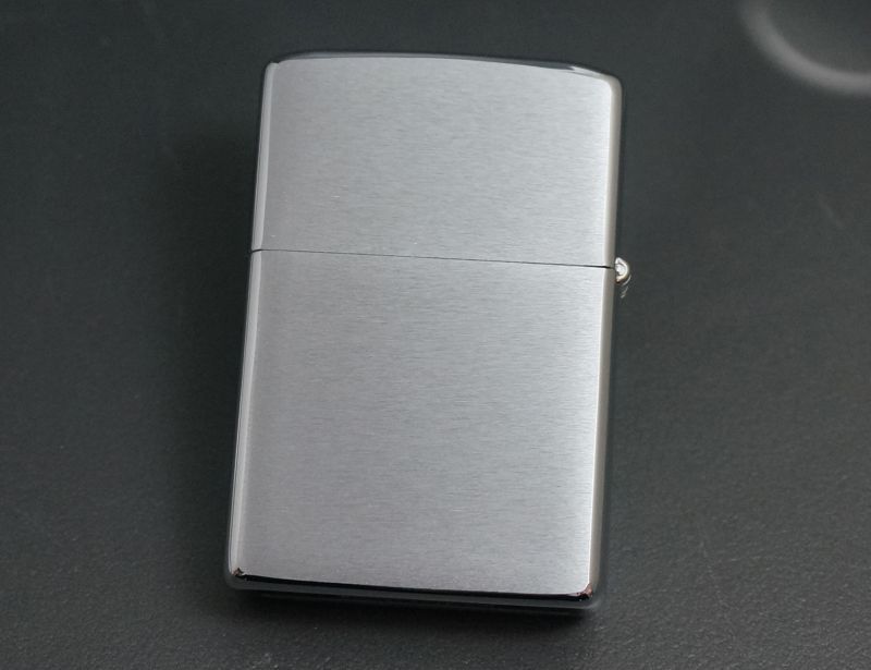 画像: zippo #200 ブラッシュ・クローム 1981年製造