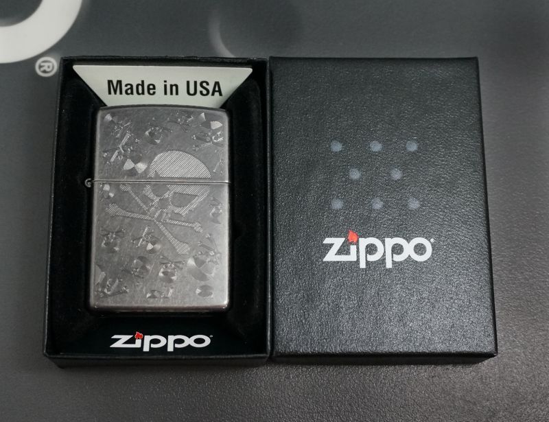 画像: zippo スカル バレル加工