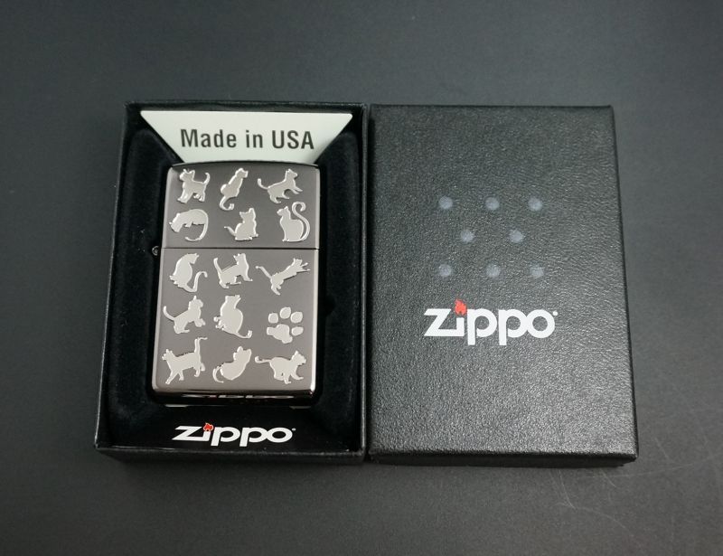 画像: zippo キャットパーティー BK