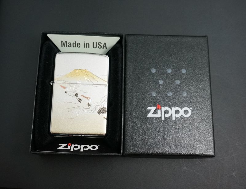 画像: zippo 電鋳板 鶴富士