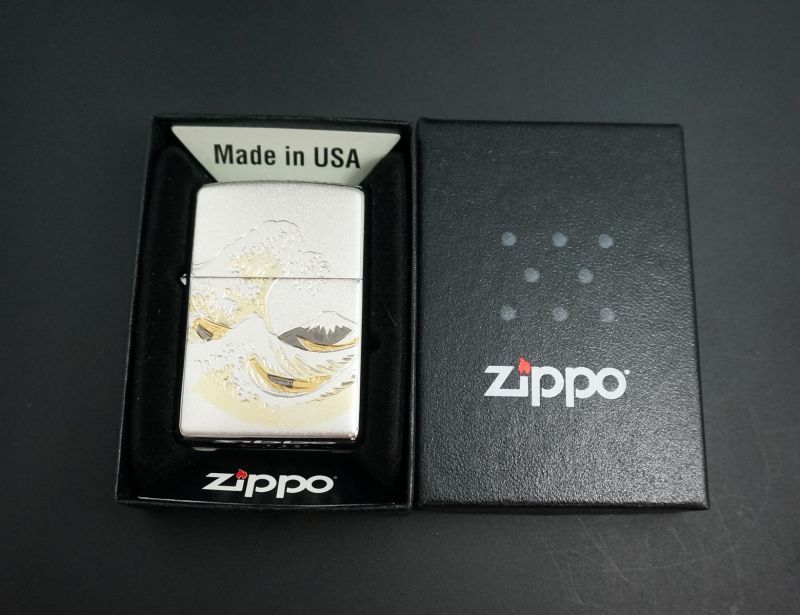 画像: zippo 電鋳板 波富士