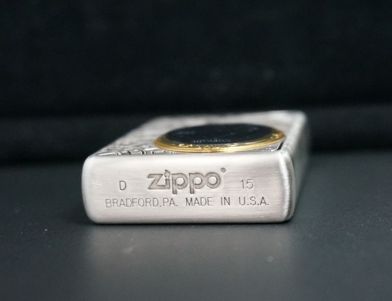 画像: zippo 12星座メタル 水瓶座