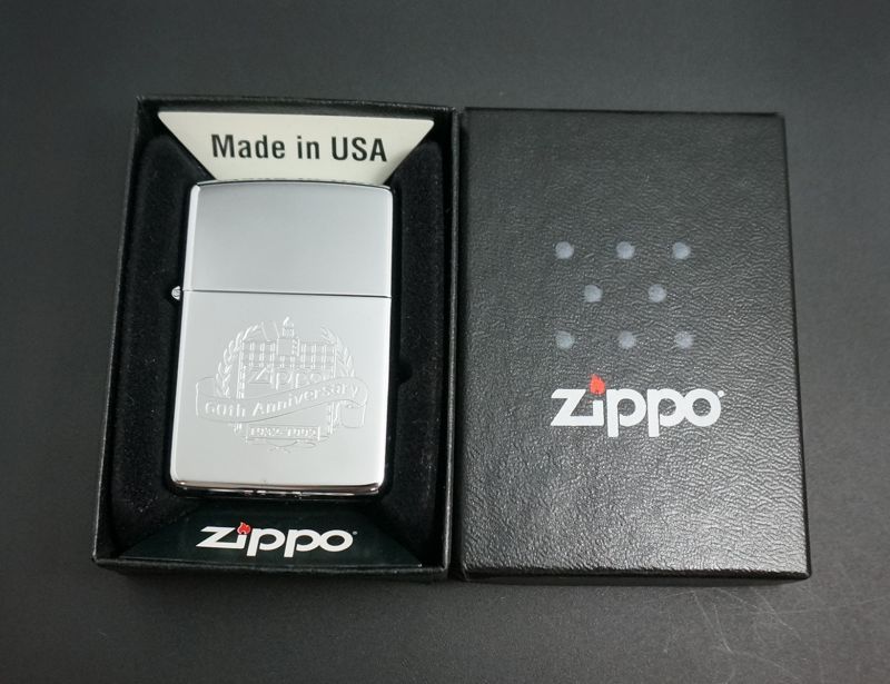画像: zippo 60周年記念 キズ有 1992年製造