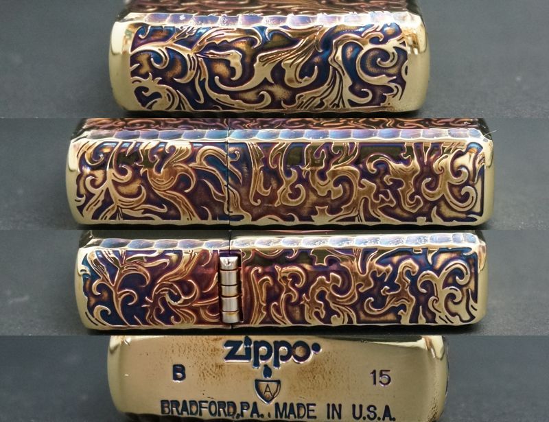 画像: zippo ARMOR 唐草　虎　BRいぶし