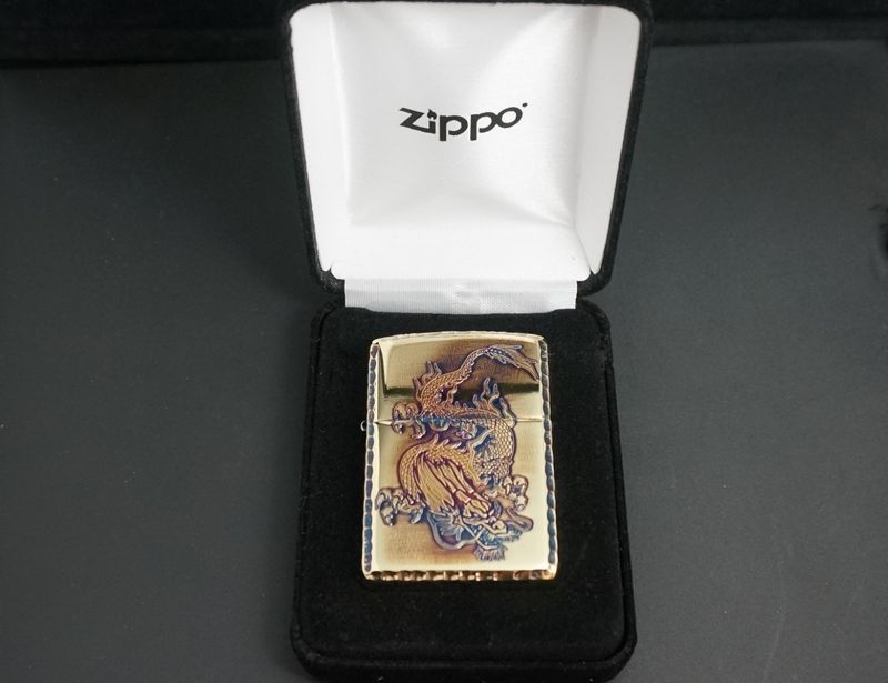 画像: zippo ARMOR 唐草　龍　BRいぶし