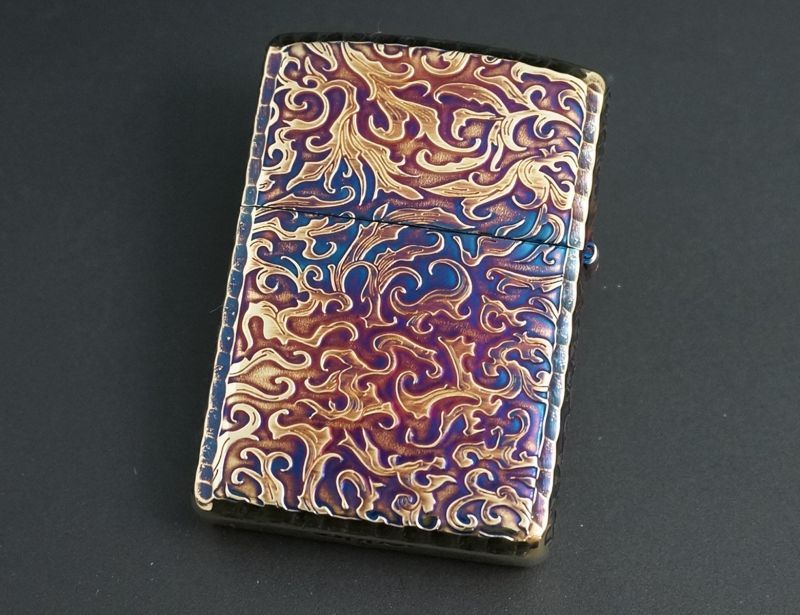 画像: zippo ARMOR 唐草　龍　BRいぶし