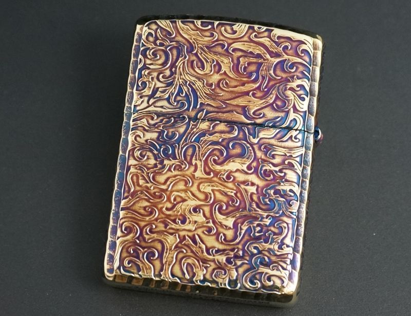 画像: zippo ARMOR 唐草　鯉　BRいぶし