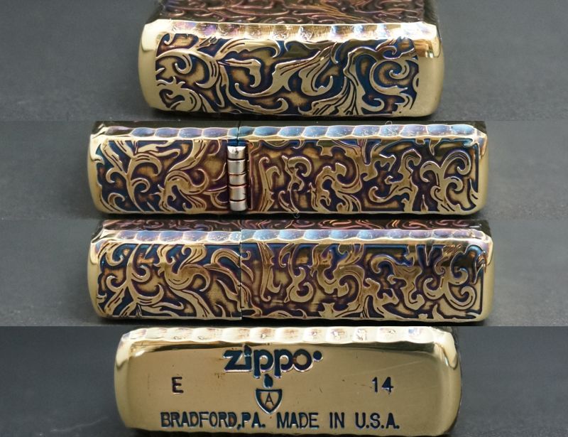 画像: zippo ARMOR 唐草　鯉　BRいぶし