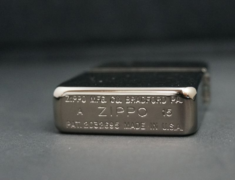 画像: zippo 1941REPLICA ブラックアイス サテーナ ロゴ