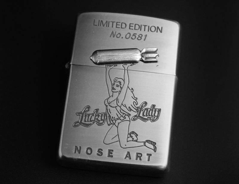 画像: zippo NOSE ART MOTHER＆COUNTRY オイルタンクセット 1995年製造