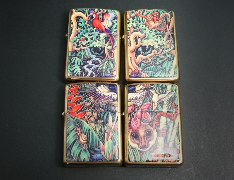 画像: zippo MYSTERIES OF THE Forest 4個セット 1995年製造