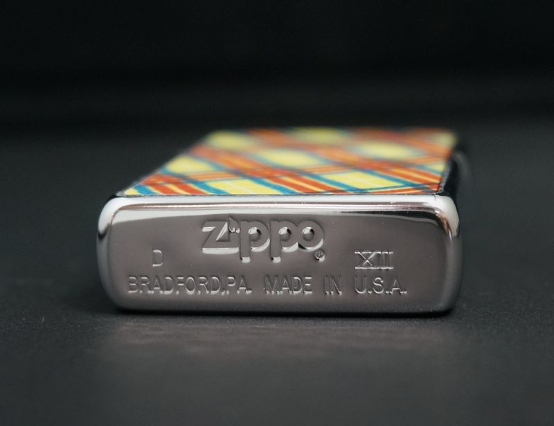 画像: zippo 桃井かおりデザイン チェック柄 1996年製造