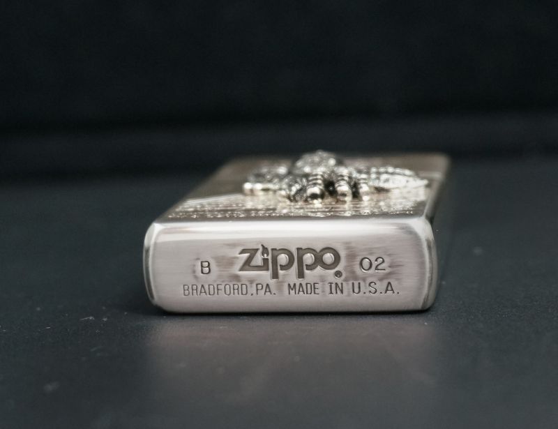 画像: zippo スパイダーマン スティールスパイダー 2002年製造