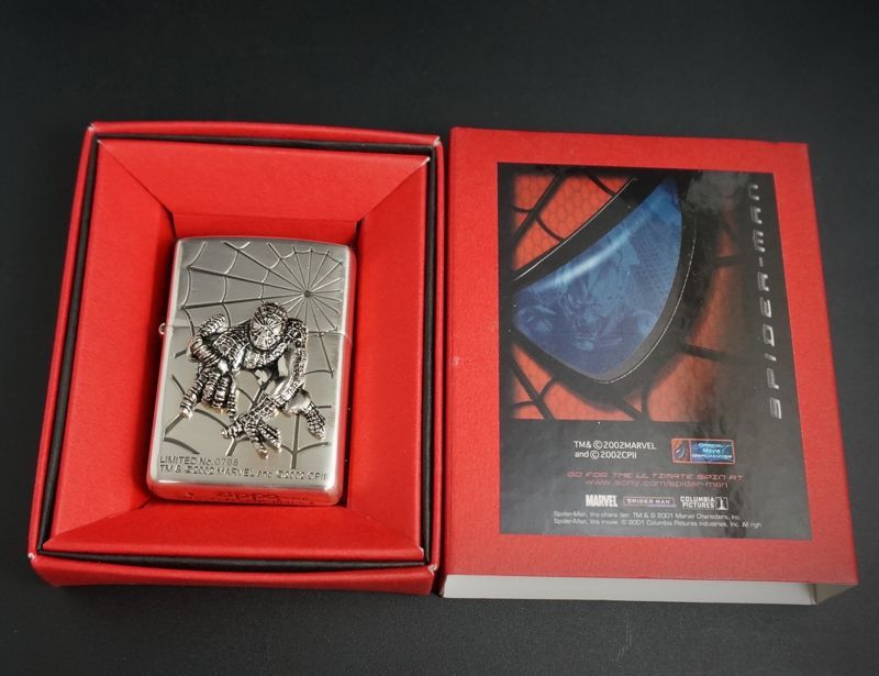 画像: zippo スパイダーマン ウェーブスパイダー 2002年製造