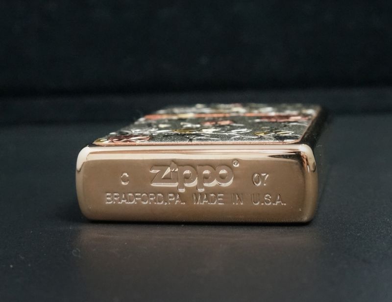 画像: zippo 電鋳シリーズ 8月 朝顔