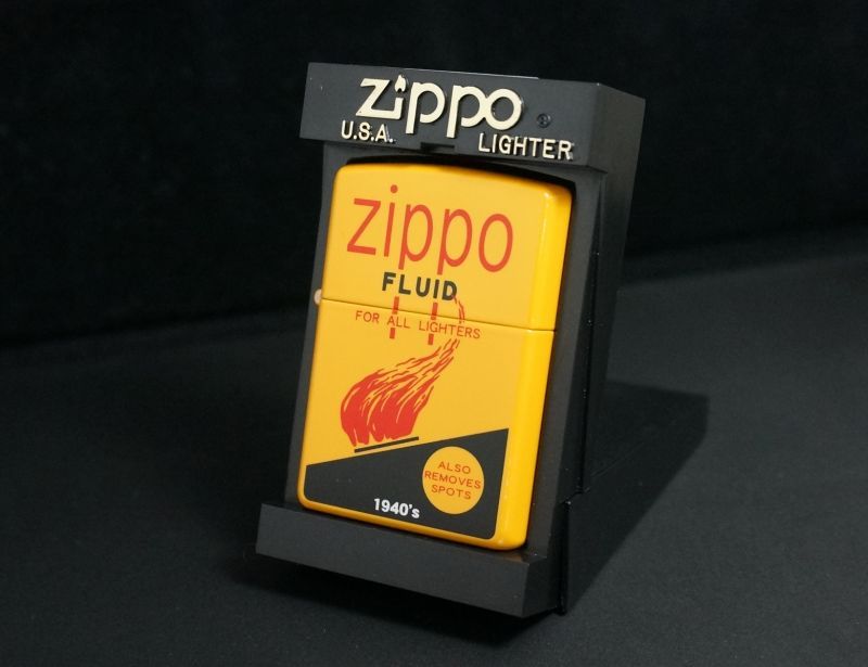 画像: zippo オイル缶柄（1940年代） 2002年製造