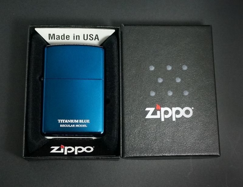 画像: zippo UNMiX 200 ブルーチタンコーティング 20-BLTT