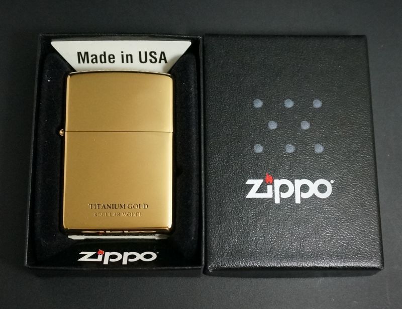 画像: zippo UNMiX 200 ゴールドチタンコーティング 20-GOTT
