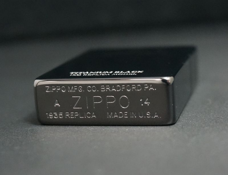 画像: zippo UNMIX 1935 ブラックチタンコーティング 35-BKTT