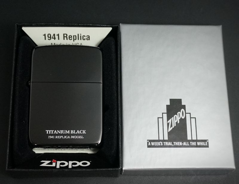 画像: zippo UNMIX　1941 ブラックチタンコーティング 41-BKTT