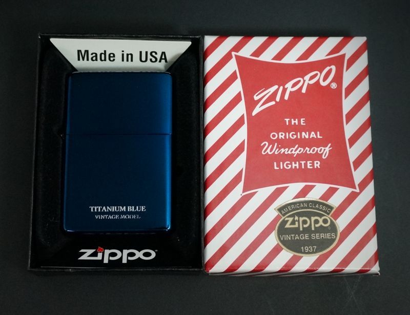 画像: zippo UNMIX 230 ブルーチタンコーティング 23-BLTT