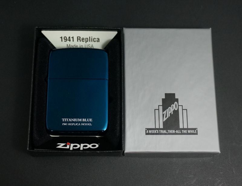 画像: zippo UNMIX 1941 ブルーチタンコーティング 41-BLTT