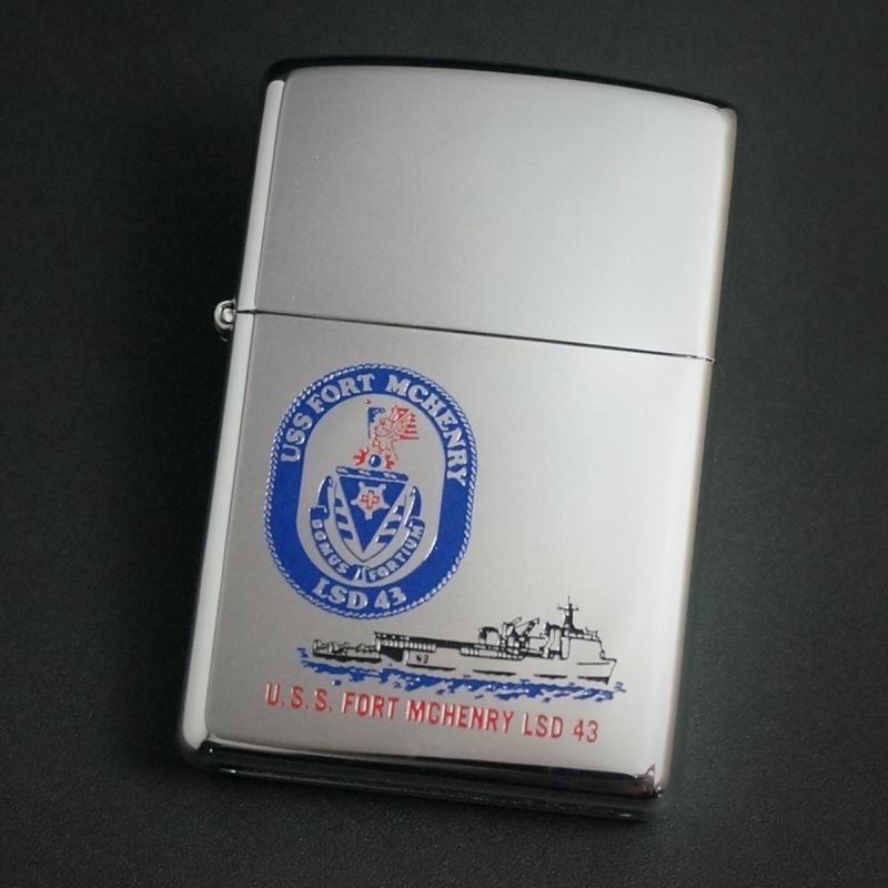 未使用　zippo U.S.S. FORT MCHENRY LSD 43 Yahoo!オークション - 1996年 アメリカ海軍 LSD-43 USS FORT