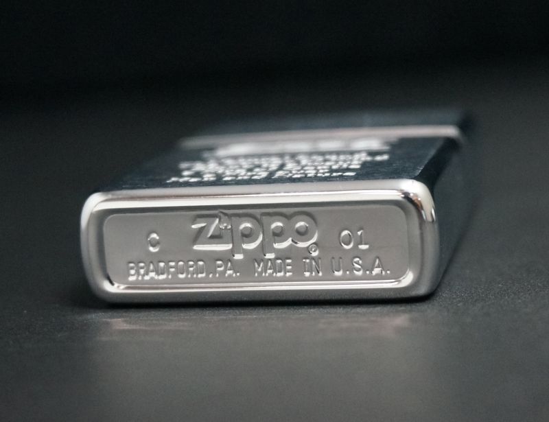 画像: zippo #200 文字エッチング 2001年製造