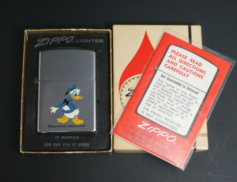 画像: zippo ディズニー ドナルド・ダック #200 1974年製造 NEAR MINT 