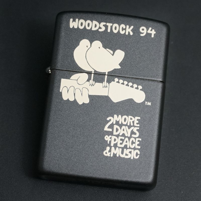 画像1: zippo WOODSTOCK 94 黒 1994年製造