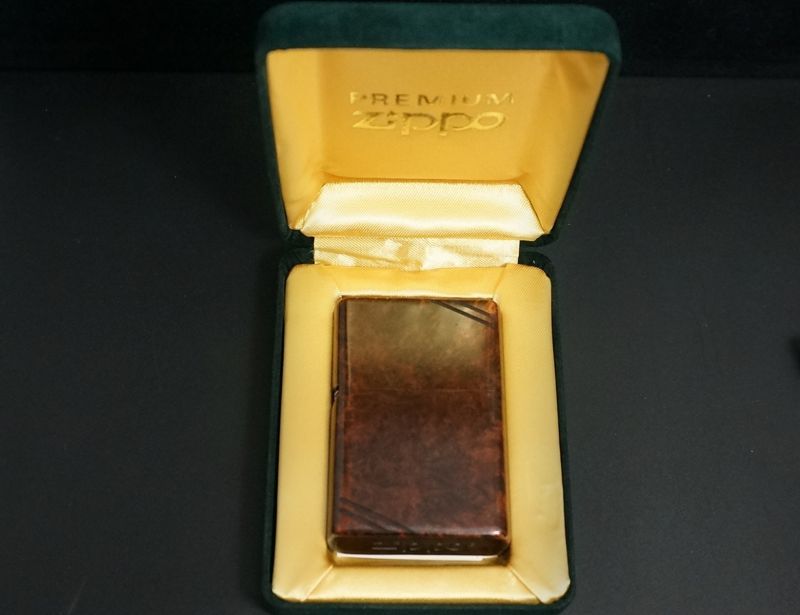 画像: zippo ブライヤー フラットダーク 2002年製造