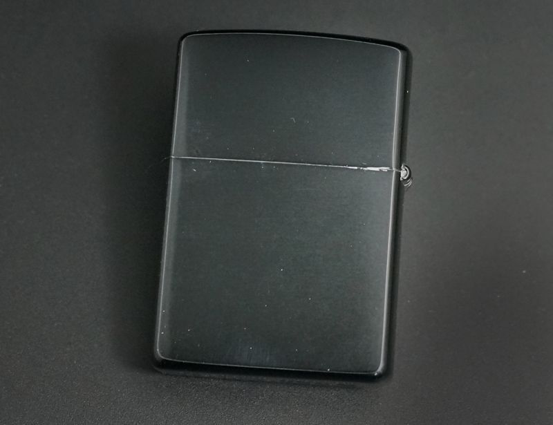 画像: zippo フリントケース付 ブラック 2000年製造