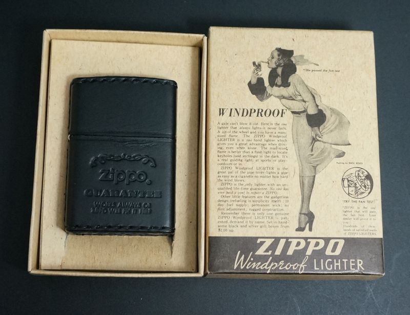 画像: zippo 革巻き ロゴ　1997年製造