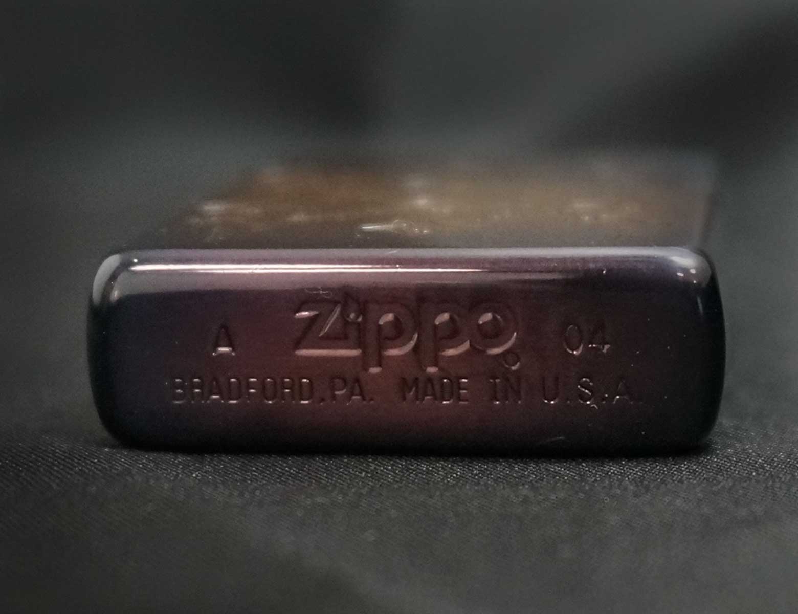 画像: zippo WINDY＆炎 モカ 2004年製造