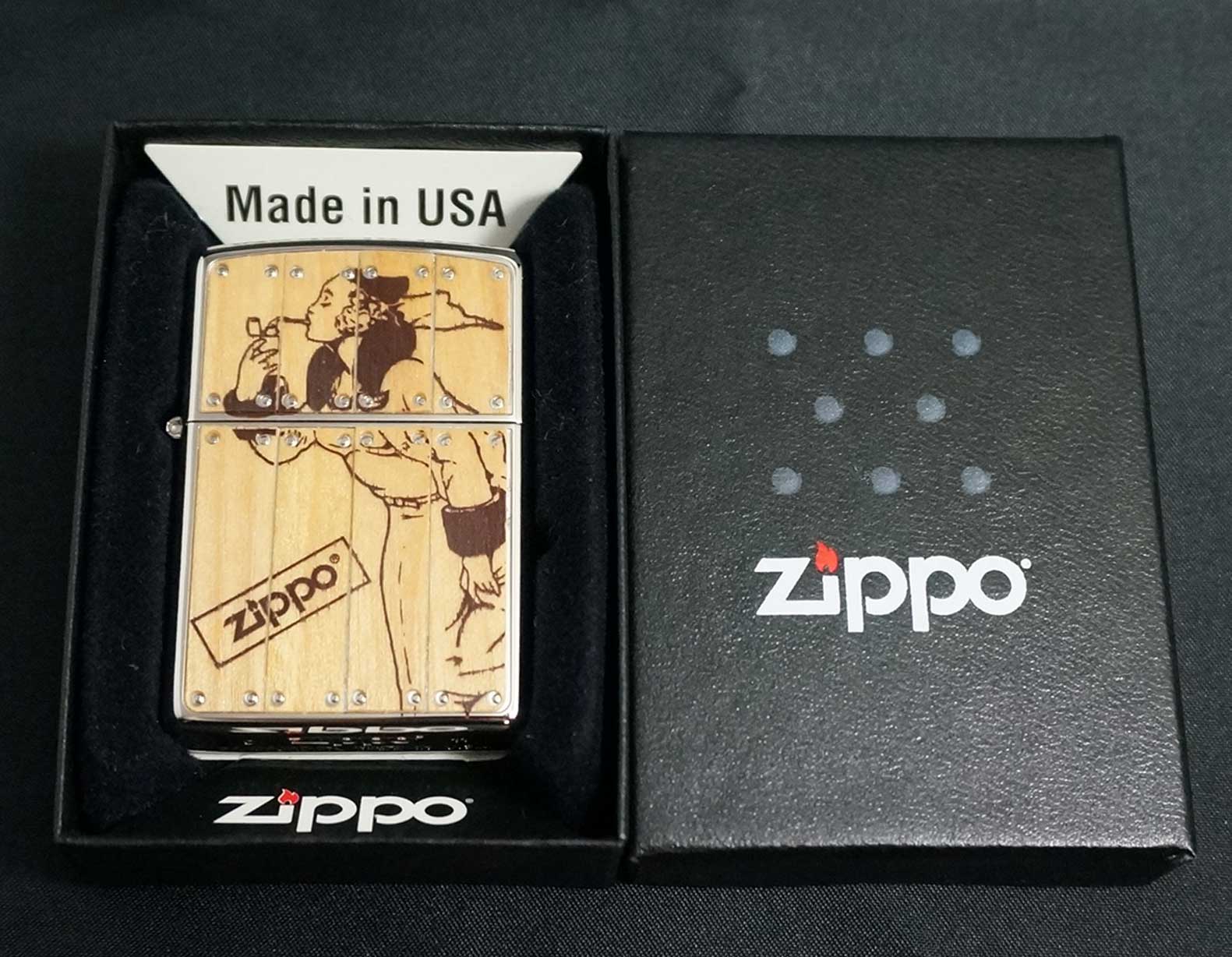 画像: zippo WINDY ウッドプレート 2011年製造 