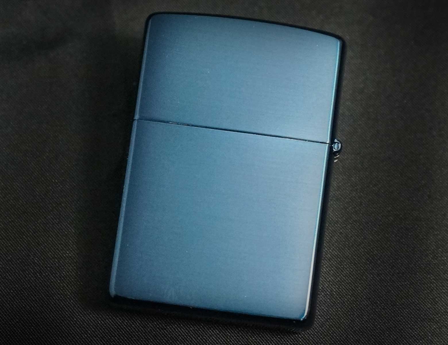 画像: zippo WINDY イオンブルー 金入れ 1998年製造