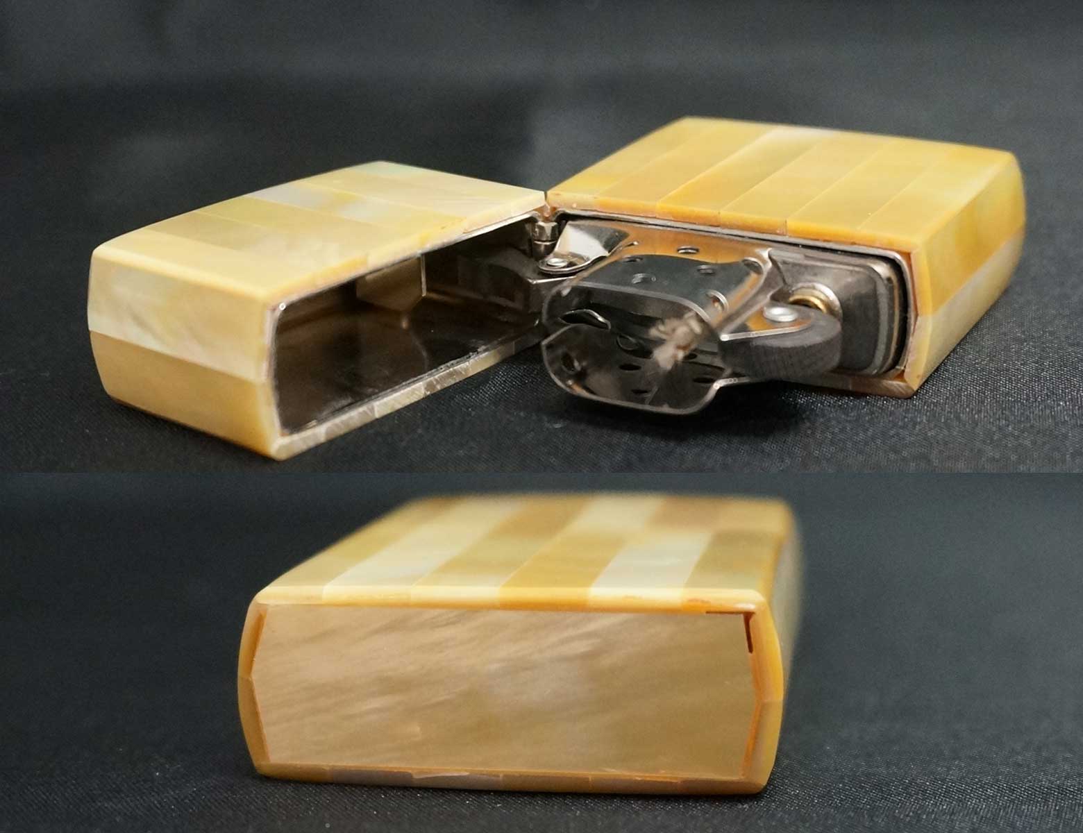 画像: zippo 黄蝶貝 特別手工芸品 