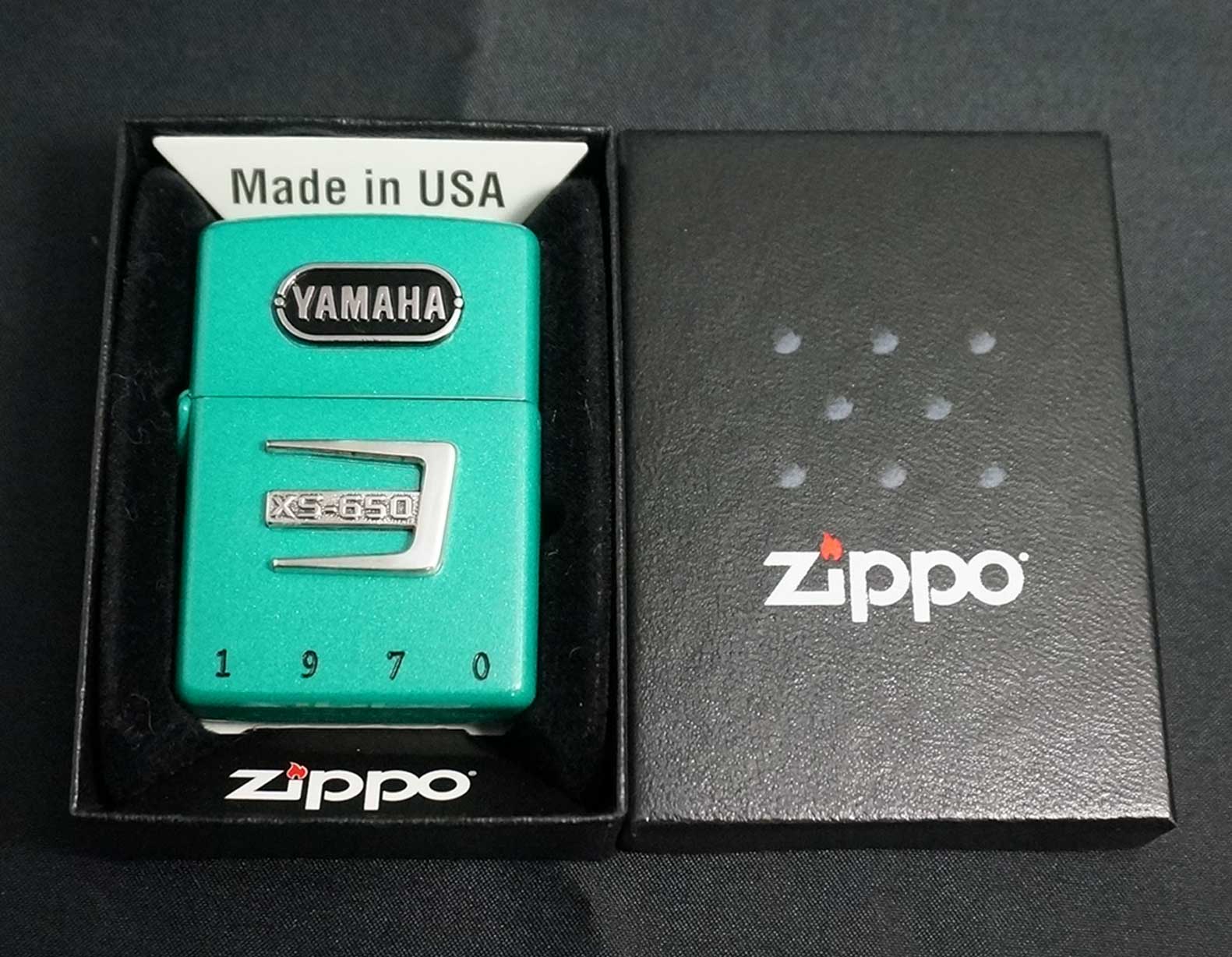 画像: zippo YAMAHA XS-650 グリーン 1998年製造