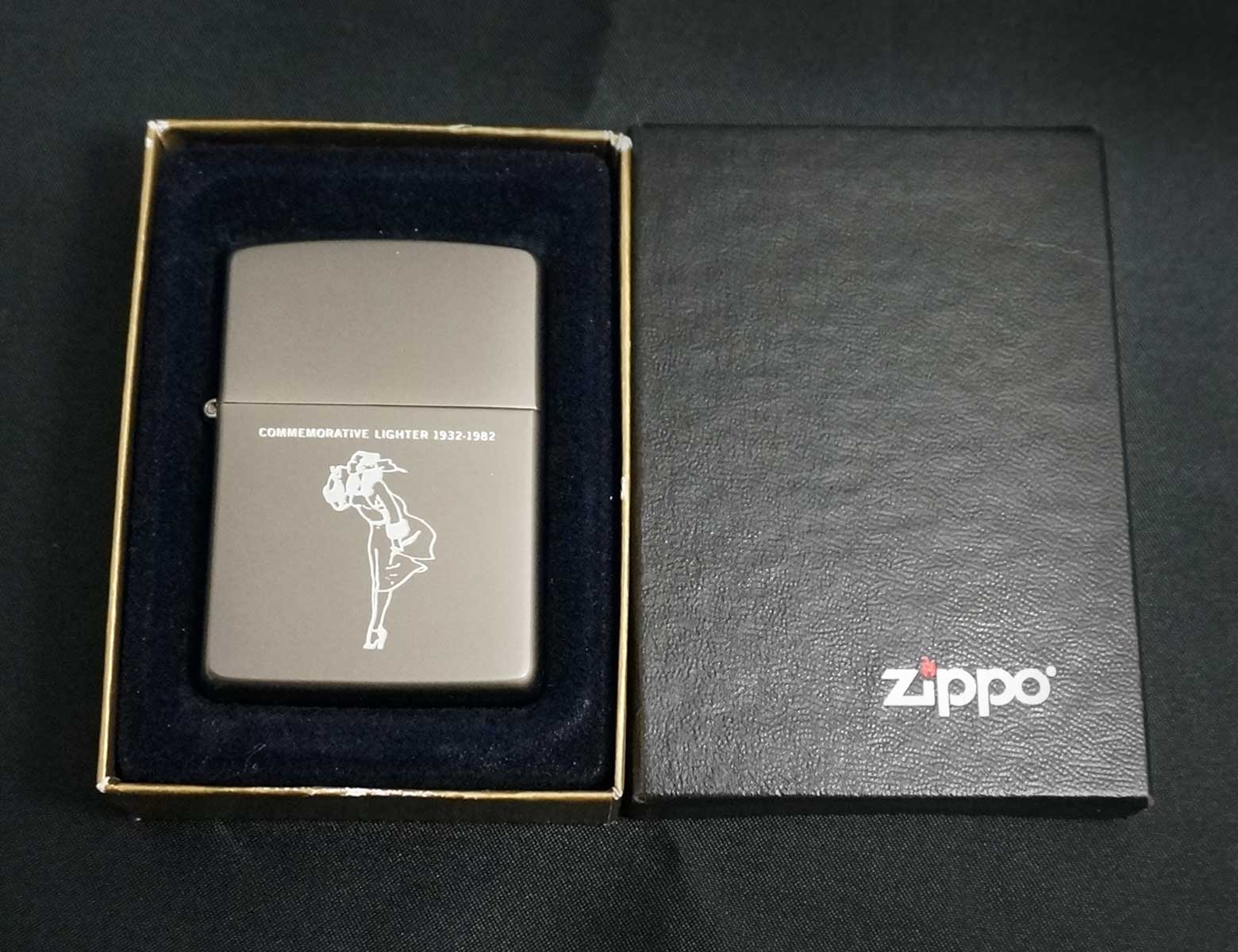 画像: zippo WINDY コメモラティブ柄 グレー 1997年製造