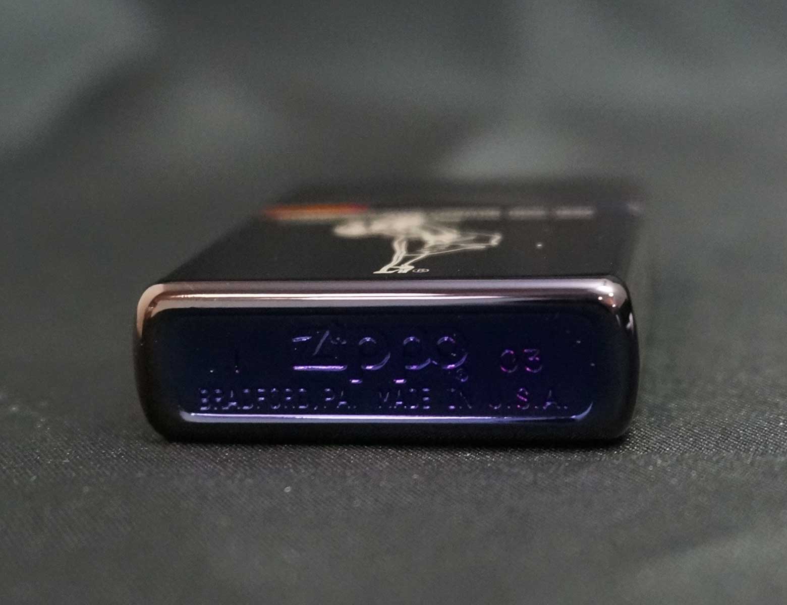 画像: zippo WINDY コメモラティブ柄 パープル 2003年製造