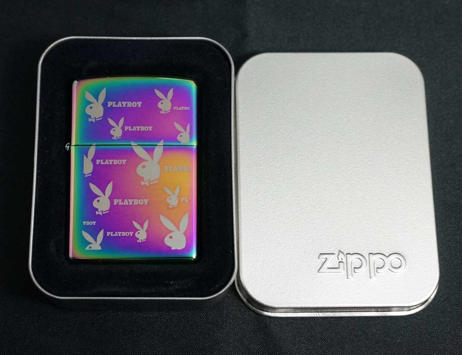 画像: zippo PLAYBOY エッチング スぺクトラム C 2005年製造